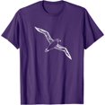 thumbnail image 1 of Flying Albatross Bird Drawing Silhouette Cool Style Art T-Shirt, 1 of 1