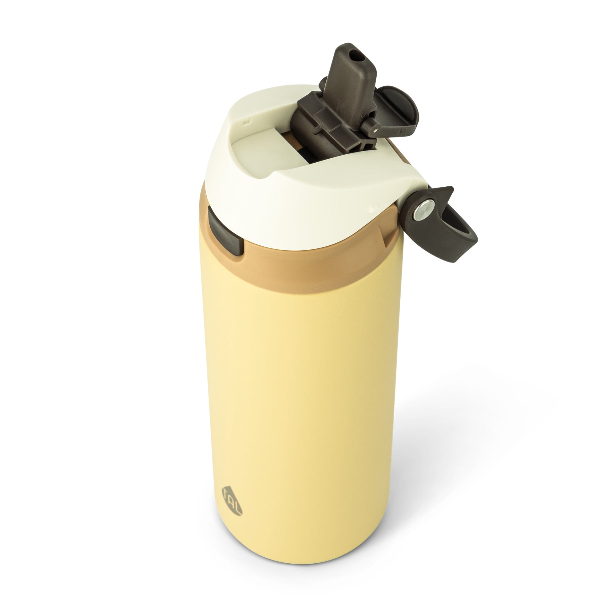 TAL 24oz Stainless Steel 2-in-1 Water Bottle with Straw and Chug Lid, Ochre