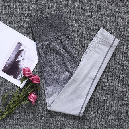 

YESTUNE Women 2019 Ombre Gym Yoga Shockproof Sports Bra Leggings Sportswear Fitness Suit