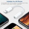 thumbnail image 2 of 2 Pack 3.5mm Headphone Jack Adapter for iPhone 7/8/X/11/12 - Compatible with iPhone iOS Devices, 2 of 5