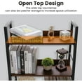 thumbnail image 5 of Industrial Bookshelf 5-Tier, Home Office Bookcase Ladder Shelf, Freestanding Storage Shelves Rack Shelf Unit,Ladder Bookcases with Metal Frame for Bedroom, Living Room, Kitchen, 5 of 7