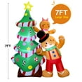 7FT Christmas Inflatables Outdoor Decorations, Blow Up Yard Decoration