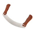 thumbnail image 3 of Wooden Pizza Cutter Wheel Non Slip Double Handle Cutter Handle Pizza Premium Macarena cortador de pizza, 3 of 5