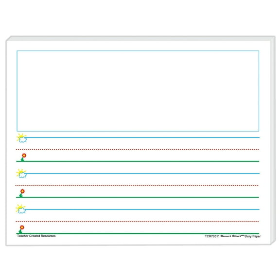 Teacher Created Resources Smart Start K-1 Story Paper: 100 Sheets