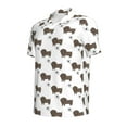 thumbnail image 3 of Daiia Dachshund Dog Pattern Men’s Polo Shirts,Solid Deck Shirt,Classic Fit, Breathable Cotton Polo for Casual and Sport Wear-Small, 3 of 9