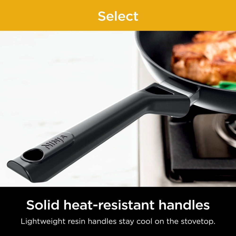 Ninja NeverStick Select Frying Pan, 12 inch, Dishwasher Safe, Oven Safe up to 350F, Black