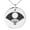 Silver, variant on Stainless Steel Satake Samurai Crest Engraved Small Medallion Circle Charm Pendant Necklace