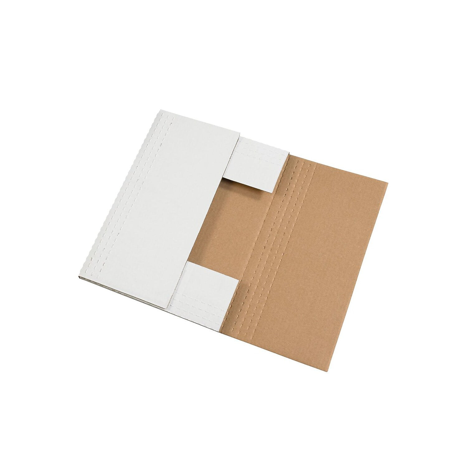 Box Partners Easy-Fold Mailers 9 5/8" x 6 5/8" x 2 1/2" White 50/Bundle M962BF 