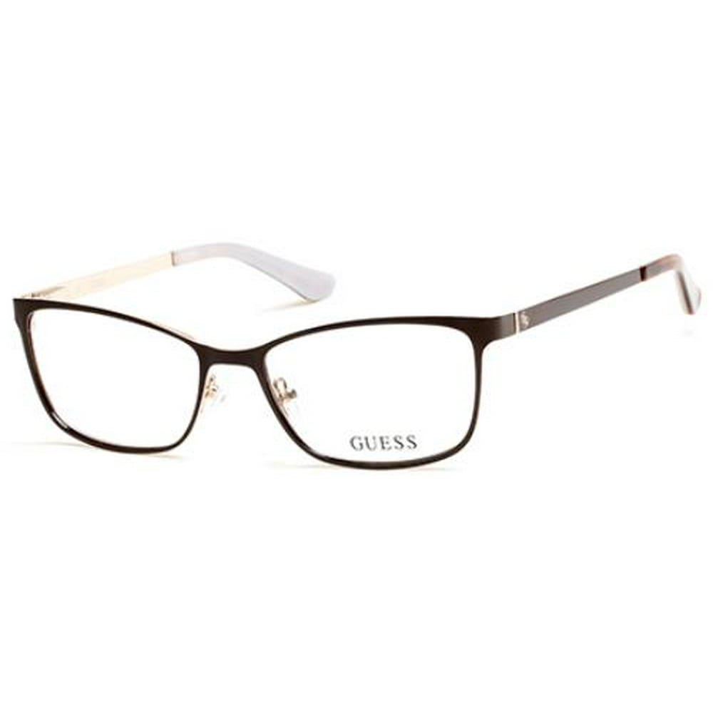 GUESS Eyeglasses GU2516 048 Shiny Dark Brown 49MM - Walmart.com