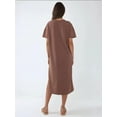 thumbnail image 4 of Relaxed Fit Midi Dress with Crew Neck, 4 of 4