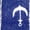 Navy Blue Anchor, variant on Initial Tote Bag Personalized Monogram Black Zippered Top Letter - B