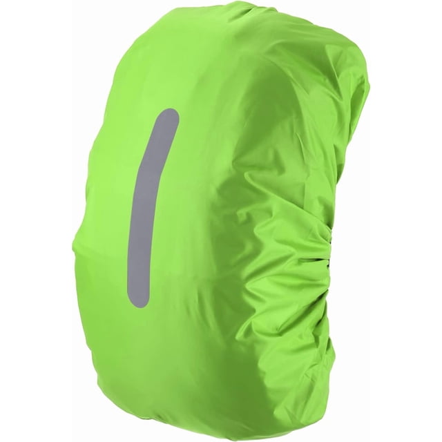Waterproof Backpack Rain Cover, Non-Slip Cover with Vertical Reflective Strap Stay Dry for Hiking, Camping, Hunting