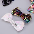thumbnail image 5 of 16pcs Bowknot Decor Hairpin Shining Hairpin Headdress for Kid Child Girl (White, Red, Blue, Black, Color, Rosy, Sky Blue, Colorful, Each Color Has 2pcs)(Mixed Style), 5 of 9