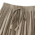 thumbnail image 5 of Sngxgn Women's Elastic Waist Stretch Bodycon Midi Pencil Skirt(Khaki,One Size), 5 of 9