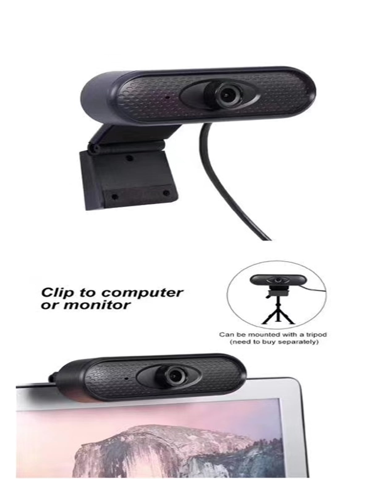 2MP 1080P Free Drive USB Webcam Digital Camera For Computer Online Video Conference Build-in Microphone For Conferencing ,Full Clarity
