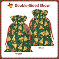 thumbnail image 2 of Fuzoiu Pizza Print Christmas Gift Bag,Burlap Gift Bag with Drawstring Closure & Hang Tag,Perfect for Holidays, Birthdays, and Special Occasions-Small, 2 of 7