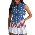 thumbnail image 3 of Whosucclay Sleeveless Golf Tennis Shirts for Womens, Long Wear Easy Maintain for Running Outdoor, Comfortable Half Zip Women's Sleeveless Golf Shirts, 3 of 7