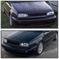 thumbnail image 2 of Spec-D Tuning Black Dual Halo Projector Headlights Compatible with 1993-1998 Volkswagen VW Golf, 1995-1998 Volkswagen Cabrio, Left + Right Pair Headlamps Assembly, 2 of 7