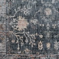 thumbnail image 5 of Kukoon Navy Medallion Polyester Distressed Tones Living Area Rug, 5 of 5
