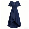 thumbnail image 6 of Dxzfnsa Women Casual Summer Floral Maxi Sundress V Neck Bow Tie Flowy Boho Beach Long Dress 2026 S-2XL, 6 of 7