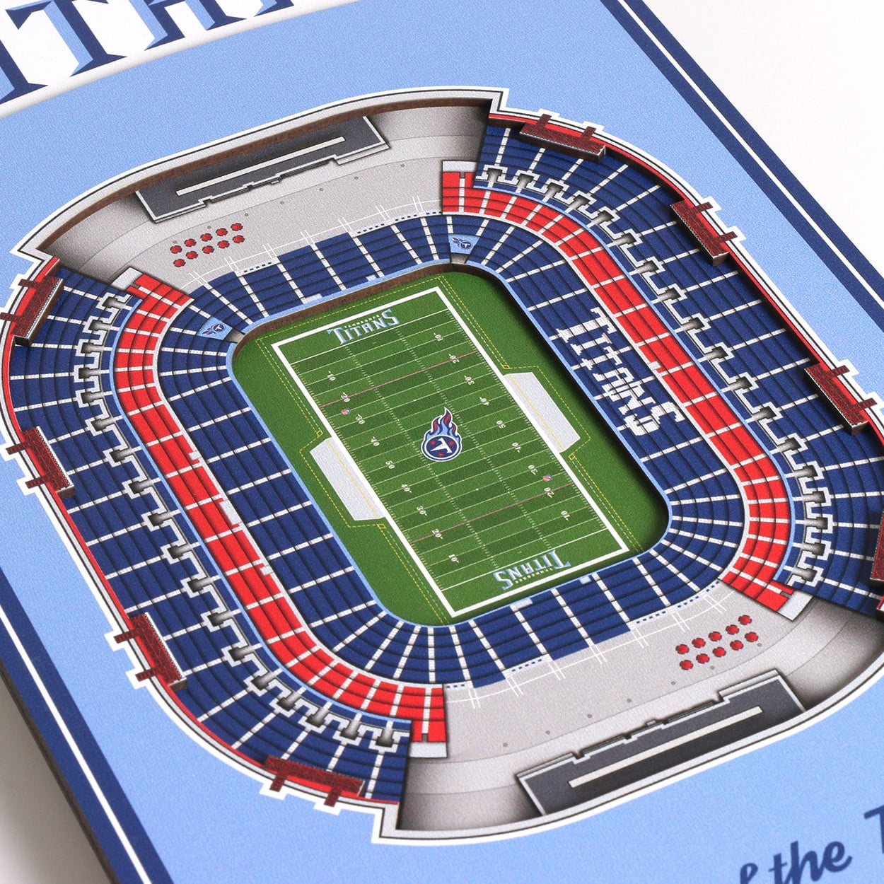 YouTheFan NFL Tennessee Titans 8x32 Stadium View Banner