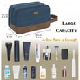thumbnail image 6 of Toiletry Bag for Men, Travel Toiletries Shaving Bag, Water Resistant Travel Essentials Hanging Organizer Dopp Kit, Large Travel Accessories Bag for Business Trip, Gym, Father's Day Gift(Blue), 6 of 10