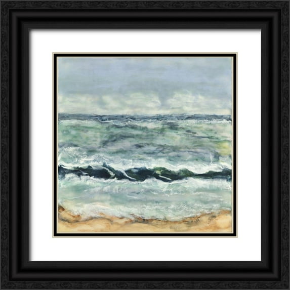 Shanti, Shima 26x26 Black Ornate Wood Framed with Double Matting Museum Art Print Titled - Coming Into Focus