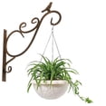 thumbnail image 5 of Wall Hanging Plant Bracket,2 Pack 12-inch Retro Iron Metal Wall Hanger for Hanging Plant Flower Bird Planter Indoor Outdoor,Retro, 5 of 5
