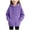 Purple, variant on OJSFQUFP Boys' Hoodie and Winter Cotton Girls' Casual Long Sleeved Top Solid Color Jacket Hoodie