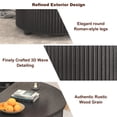 thumbnail image 3 of ANPOO Round Lift Top Coffee Table with Storage, 34.6" Fluted Center Table for Living Room, Modern Circle Drum Table, Mid Century Furniture for Small Space, 3 of 7