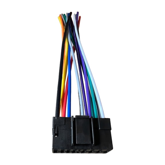 ROZYARD 16 Pin Male Plugs Harness Connector Player Adapter Wiring Replacement Accessory