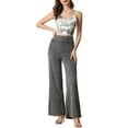 thumbnail image 2 of INSPIRE CHIC Sequin Cami Top for Women's Spaghetti Strap Club Party Cropped Tank Tops L Silver, 2 of 5