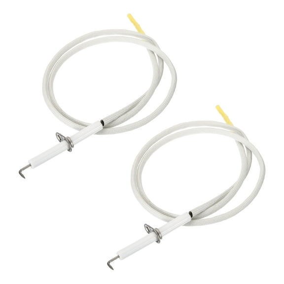 Uxcell 2Pcs Ceramic Spark Electrode Igniter with Wire Replacement for BBQ Grill and Gas Grill Models