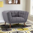 thumbnail image 1 of Armen Living Phantom Fabric Upholstered Chair in Dark Gray, 1 of 6