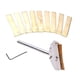 thumbnail image 1 of Herramienta de reparación de guitarra, prensa de diapasón con inserto de prensa, llave dorada dorado, 1 of 9
