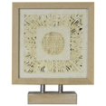 thumbnail image 1 of Benjara BM228623 Wooden Tabletop Shadow Box with Abstract Artwork, Brown, 1 of 5