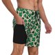 thumbnail image 2 of Balery Happy St. Patrick's Day Bañador para hombre, shorts de playa de secado rápido con entrepierna y forro de compresión-X-Large, 2 of 6