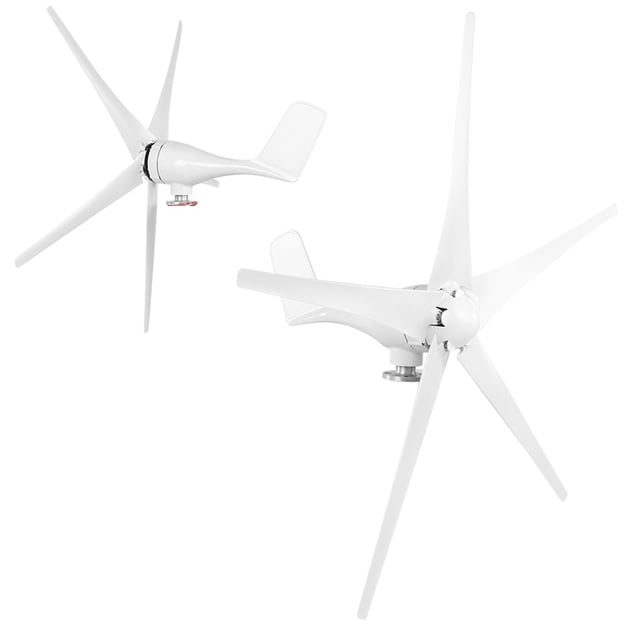 Noref Wind Generator, Low Vibration Practical Small Wind Turbines, 12M / S Durable Nylon Fiber 5Pcs For Boats -40℃-80℃