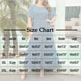 thumbnail image 4 of Summer Plus Size Dress Short Sleeve Crew Neck Women's Trendy Dress Casual Floral Print Maxi Beach Vacation Dress Black XXL, 4 of 8