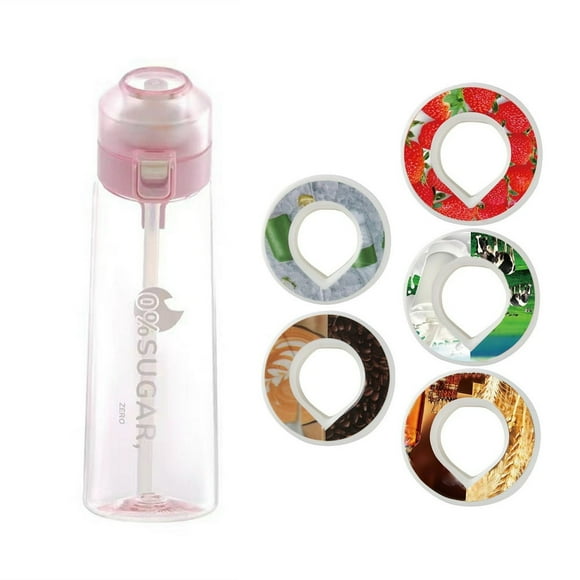 Water Bottle With Flavour Pods Pack 650ml Sports Water Bottle Set Sports water bottle drinking water artifact