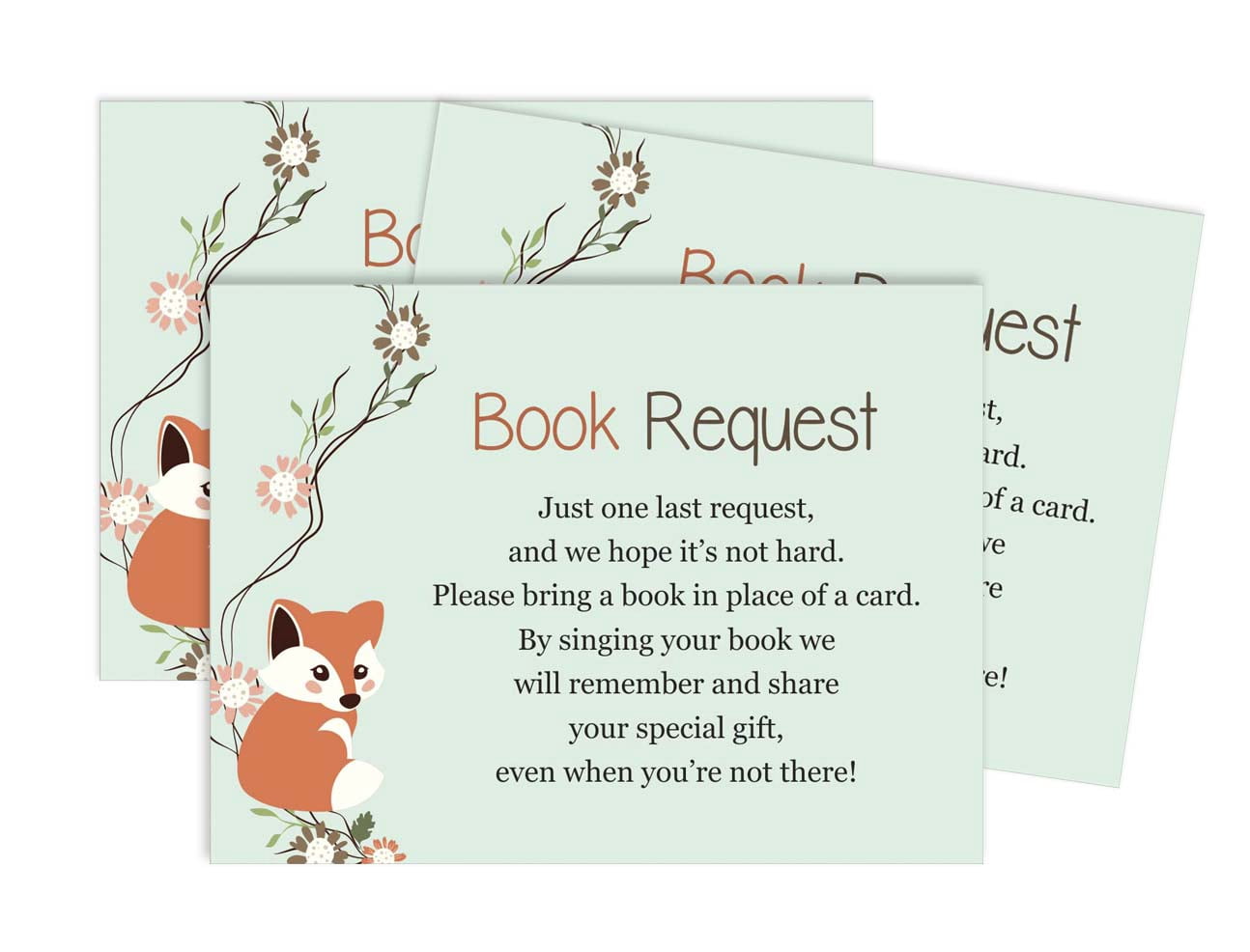 Inkdotpot 30Jungle Animals Gender Neutral Baby Shower Book Request Cards Bring A Book Instead Of A Card Baby Shower Invitations Inserts Games
