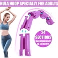 thumbnail image 2 of Weighted Hula Hoop for Adults and Kids, Smart Hula Hoop for Weight Loss, Adjustable Weighted Hula Hoop for Workout, 2 of 4