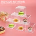 thumbnail image 2 of 40 cajas de acrílico transparente, pequeñas cajas transparentes con tapas, cubo cuadrado de plástico de 2,2 x 2,2 x 2,2 pulgadas, caja de exhibición cuadrada, cajas de contenedores transparentes para, 2 of 6