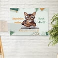 thumbnail image 2 of Abyssinian Mother Book Lover Living That Cat Mom Life Happy Mother's Day Horizontal Matte Canvas Poster Cat Lover Kitten Owner Gifts Wall Art Home Decor - 03004, 2 of 5