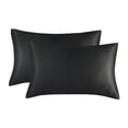 thumbnail image 1 of 2 fundas de almohada de poliéster, ligeras, suaves y cómodas, para familiares y amigos, color negro, 1 of 8