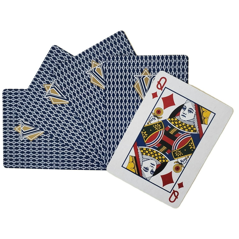 4 Pack Vegas Brand Premium Paper Playing Cards- 2 Jumbo Size