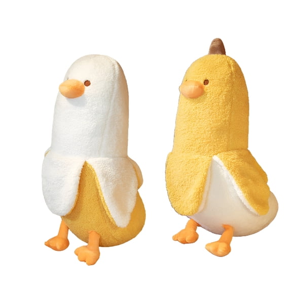 BESTSKY Banana Duck Plush Toy, Cute Stuffed Animal Sleeping Pillow, Soft Kawaii Room Decor & Gift for Girls, Teens, Kids