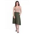 thumbnail image 7 of Womens Pleated Pocket Midi Skirt, 7 of 7