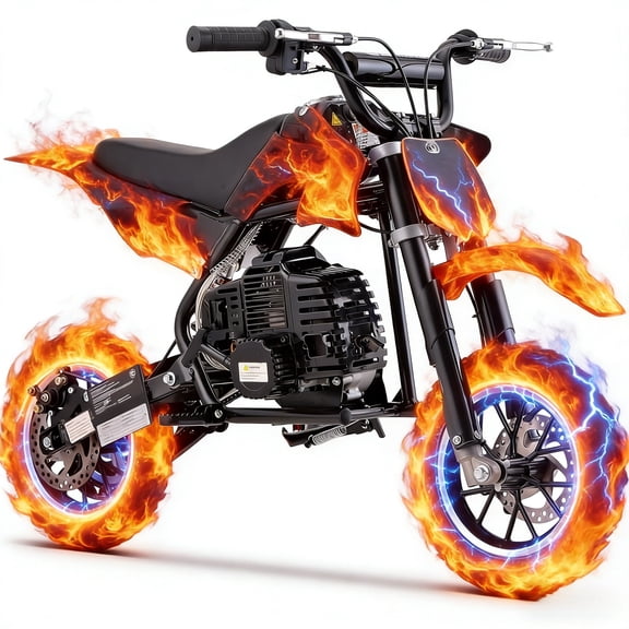 Arshin 50cc 4-Stroke Gas Dirt Bike - 20 MPH Max Speed,Disc Brakes,Perfect Youth & Adult Beginner Pit Bike(Black)