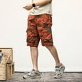 thumbnail image 2 of Mens Cargo Shorts Men's Shorts Athletic Shorts Baggy Sweat Shorts Men Stretch Twill Chino Shorts Drawstring Elastic Waist Mens Gym Shorts Summer Beach Shorts, 2 of 4